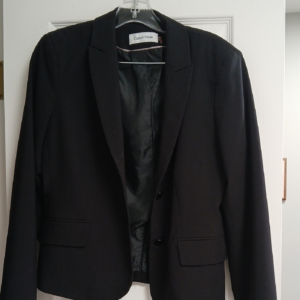 Calvin Klein Black Womens  Blazer